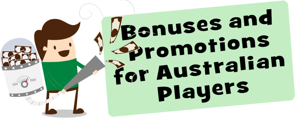 Happy Australian player collecting Bonuses and Promotions