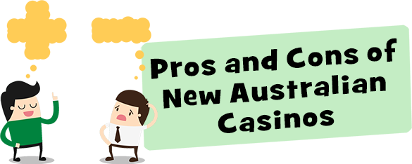 Guy pointing out the Pros and Cons of New AU Casinos