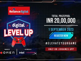 Digital Level Up esports event JioGames Intel Omen